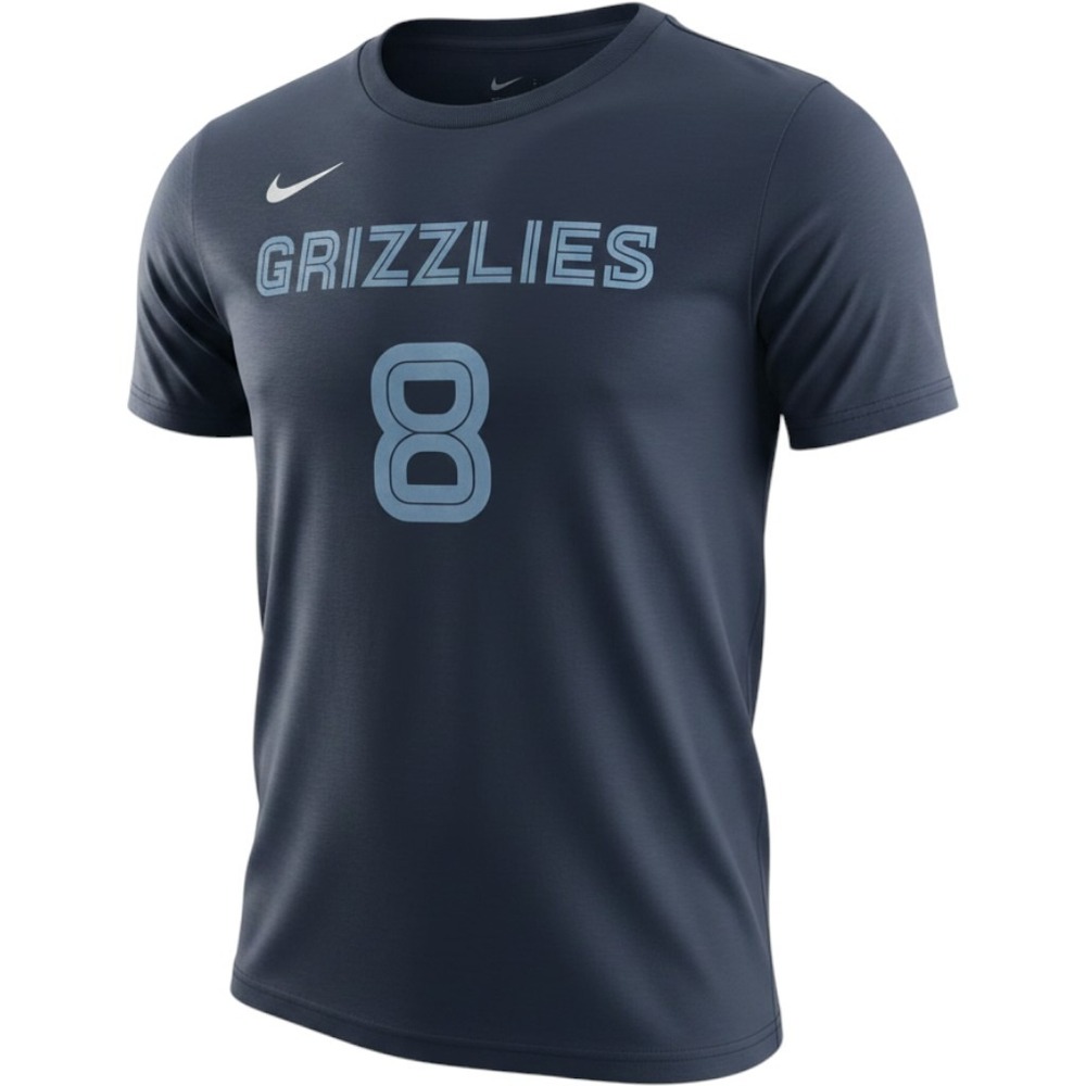 Nike Memphis Grizzlies Jaren Jackson Jr 8 NBA Youth T-Shirt Navy Blue M 10/12 - Picture 1 of 7